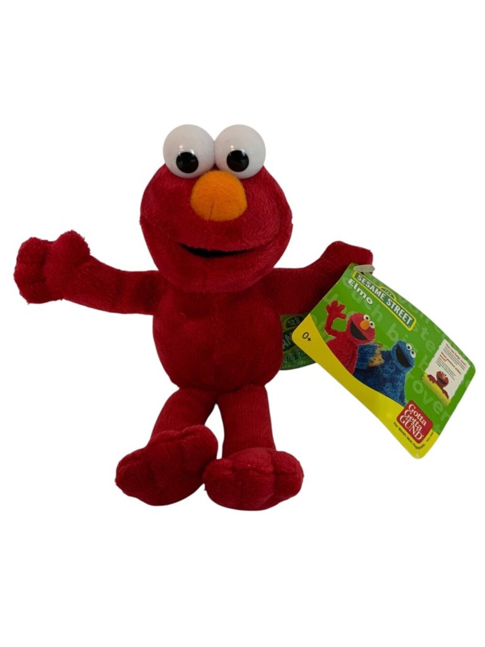 Gund Sesame Street Elmo Plush Finger Puppet 2009 Red Soft Toy 5.5 inch